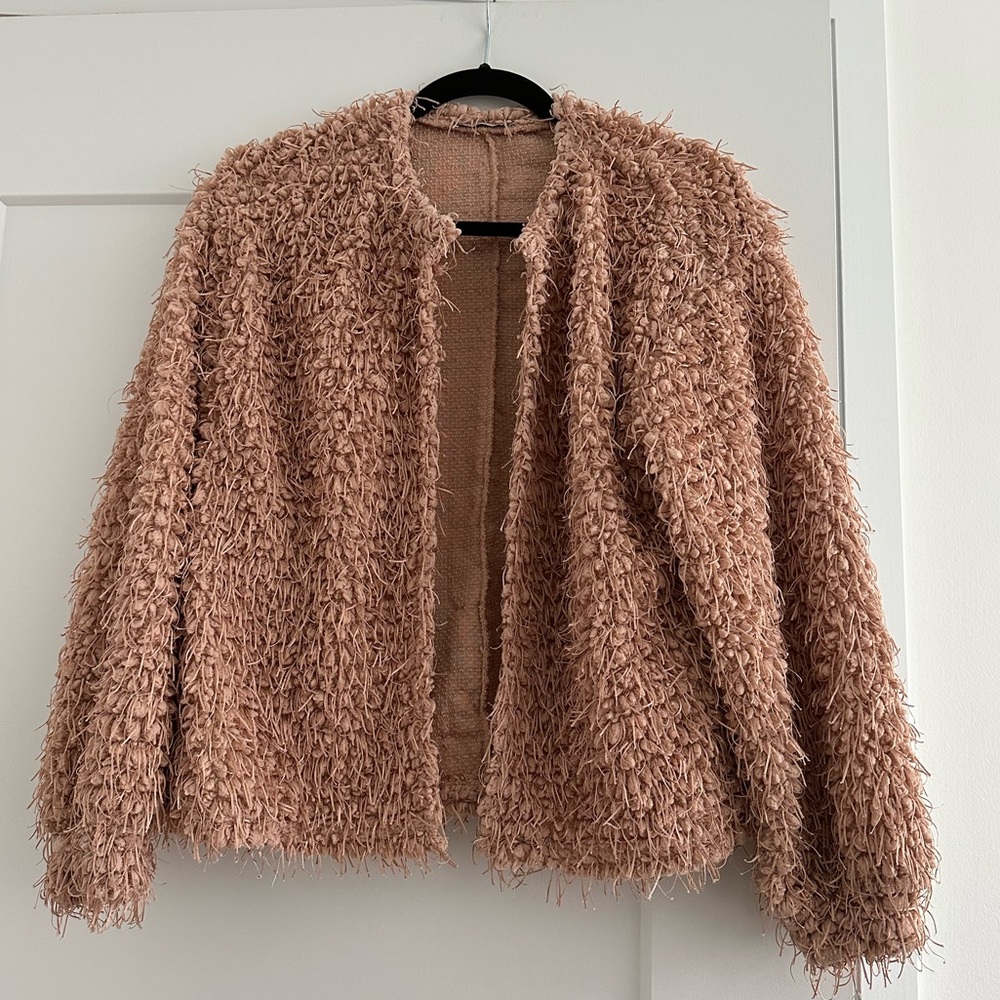 Zara Fringe Jacket Size Small